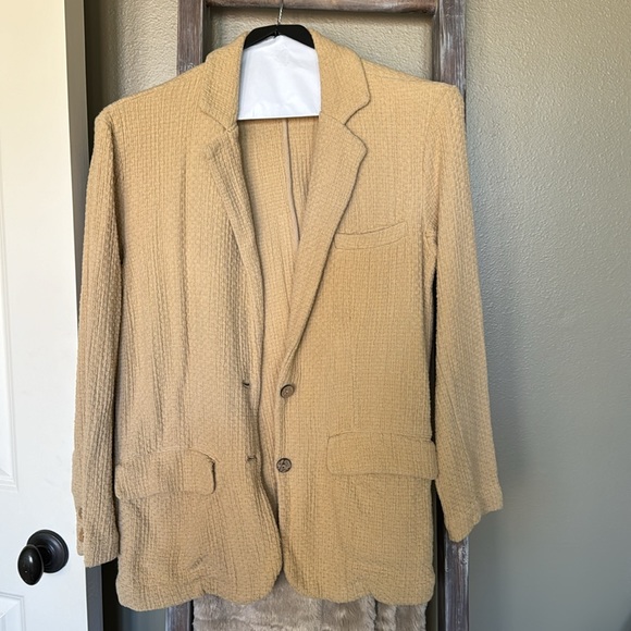 Free People Blazer and Pants, muted mustard color - Picture 2 of 6